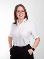 Damenbluse Kurzarm, 38, weiß, Adria