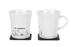 Magnet-Henkeltasse Porzellan Motiv CARAVAN, 2 Stück, 270ml ADRIA