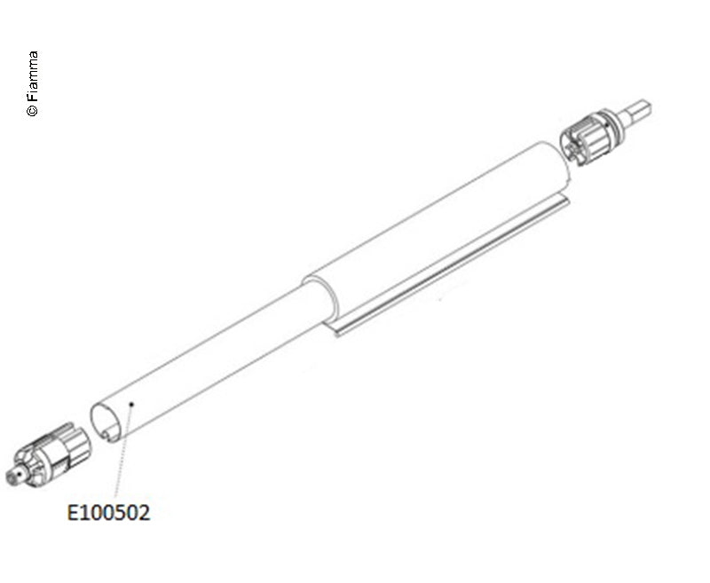 Verzinkte Walze D.48 350 F45 S