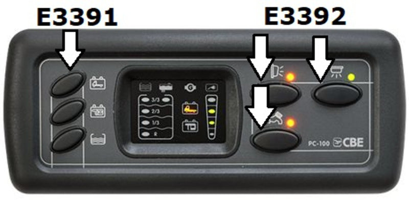 Knöpfe für PC100 - Groß - 3er Set
