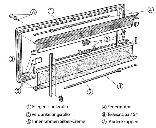 S4 Fenster Innenrahmen 900x500 cremeweiß