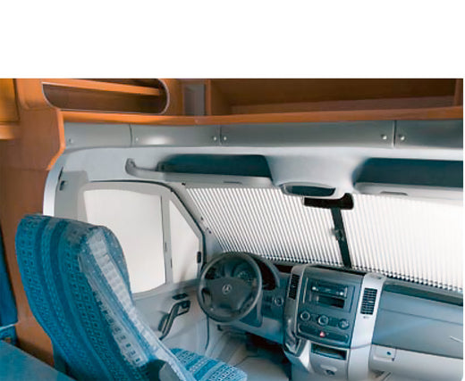 Remis Sprinter / Crafter Frontscheibenrollo III bis 2006 - 2018 grau - Mit Regensensor