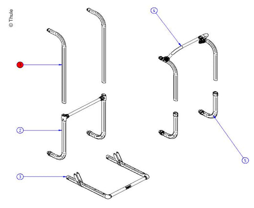Thule Elite G2 LV Arm 1 pc