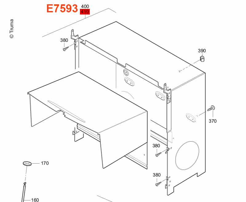 Einbaukasten S5004 2Gebl.