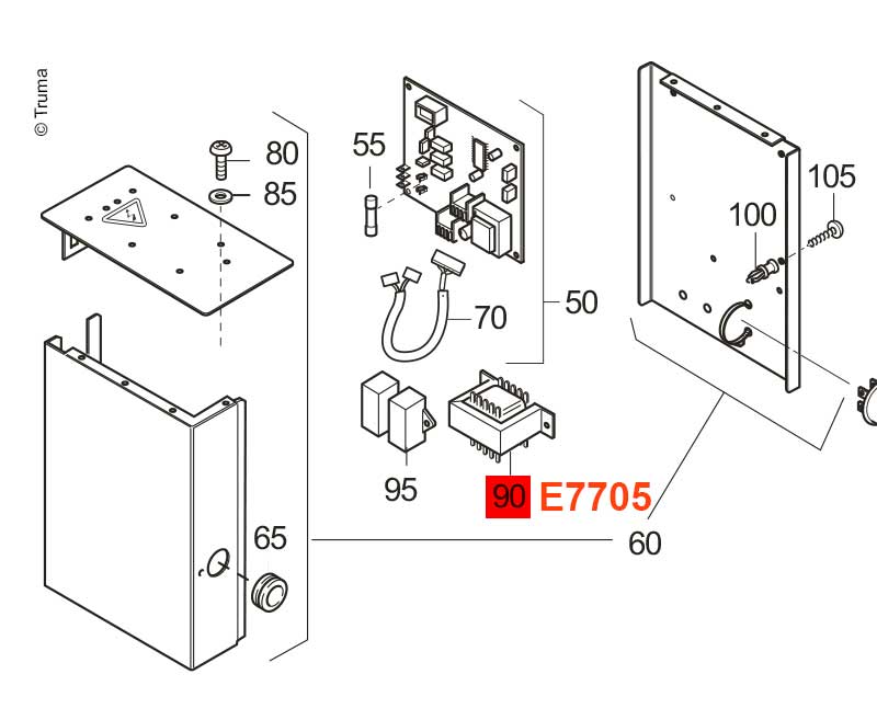 Trafo für Gebläsemotor