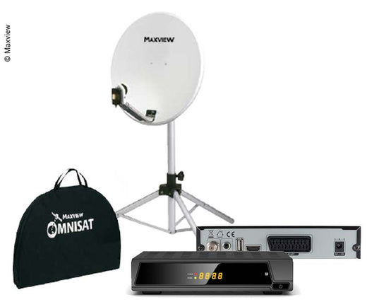 MAXVI Portable Sat-Kit 65cm mit Easy-Find LNB und Receiver