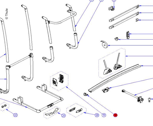 Thule Excellent Endcap Rail 2St