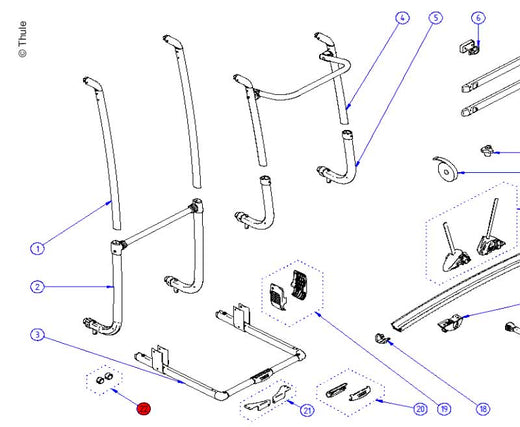 Thule Anti Rattl.Bott.Mounting