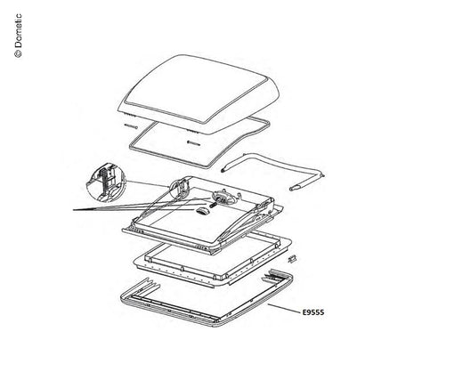 Dometic Innenr.Mini Heki Style cr