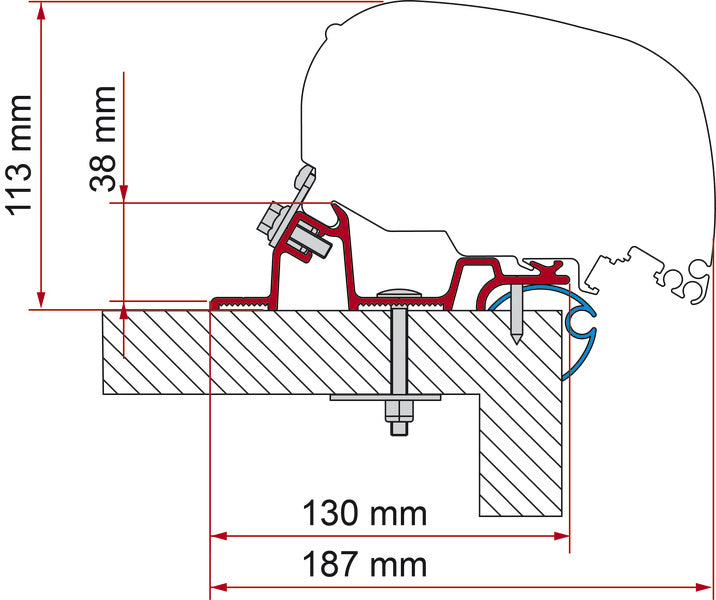 Fiamma Markisen-Adapter Kit Caravan Standard - 320 cm