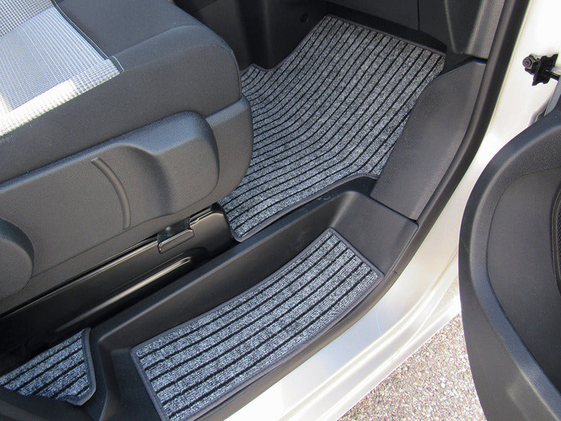 Carbest Fußmatte / Teppich Wohnraum Einstieg mit Schienen für Citroen Campster - Grau