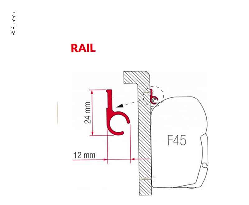 Fiamma Adapter Rail"R"300cm