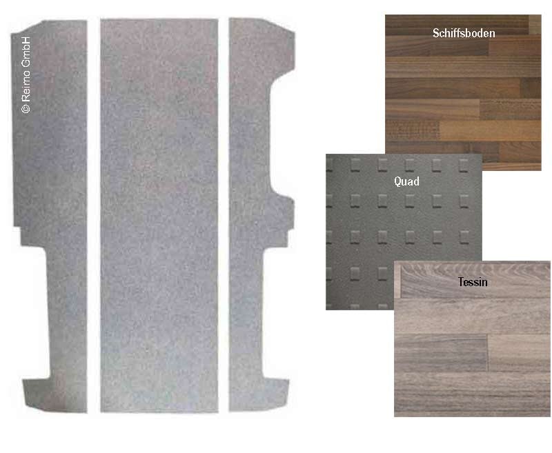 Bodenplatte Ren/Opel/Fiat,Nissan 3-tlg.KR ab 2015 673mm Schienenabs.Dekor Quad