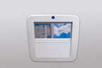 PREM Dachhaube RoofSTAR 4 ohne ZWL,mit LED,40x40,Dachstärke 25-32 mm