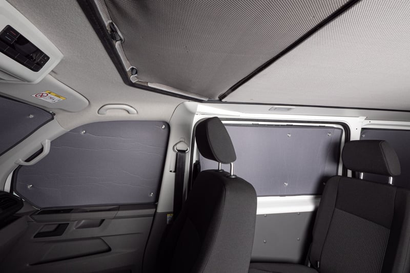 Carbest Thermo-Verdunkelung grau, VW Caddy <2020 lR, Wohnraum u.Heckklappe 5tl