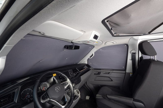 Carbest Thermo-Verdunkelung grau, VW CADDY 5, Fahrerhaus 3tlg.