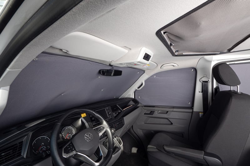 Carbest Thermo-Verdunkelung grau, Pössl Campstar/Vanstar, Fahrerhaus 3tlg.