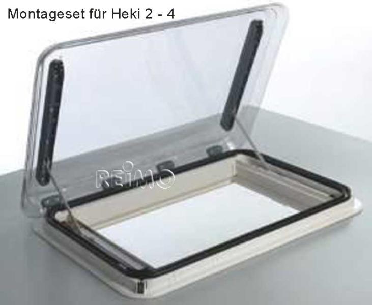 Montageset Heki 2-4 für Dachstärke 46-53 mm, blau