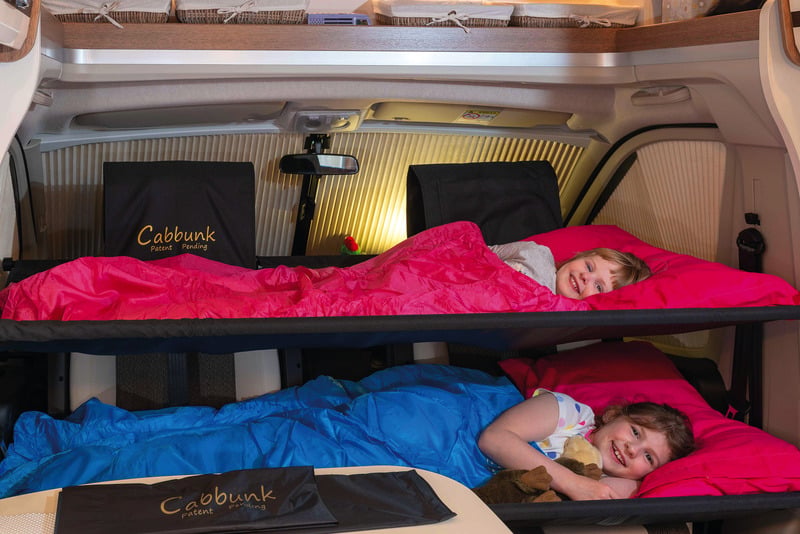 CABBU CABBUNK Einzelbett-System INKL. MONTAGESET, f. VW T6 und Weitere