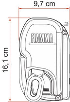 FIAMMA F45 L 5,50m Royal blue Gehäuse Titanium
