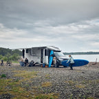 Thule Omnistor 5200 Seitenwandmarkise, 190cm, Saphir Blau, Gehäuse Weiß