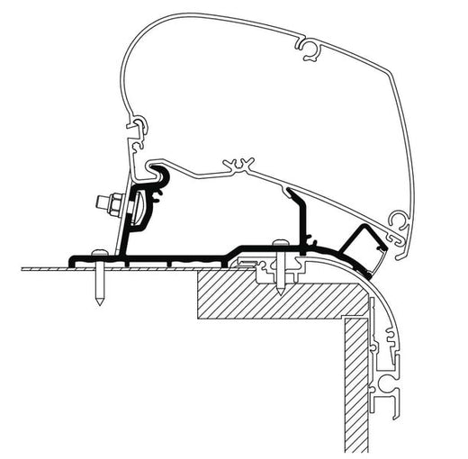 Thule Adapter TO6300/9200, 4,50m, Caravan RoofTop adapter LED