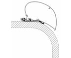 Omnistor Flat-Adapter für Thule Dachmarkise 6002 6900 L:4,00m