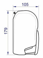 Thule Wandmarkise 8000 L:5,0m Gehäuse Silber