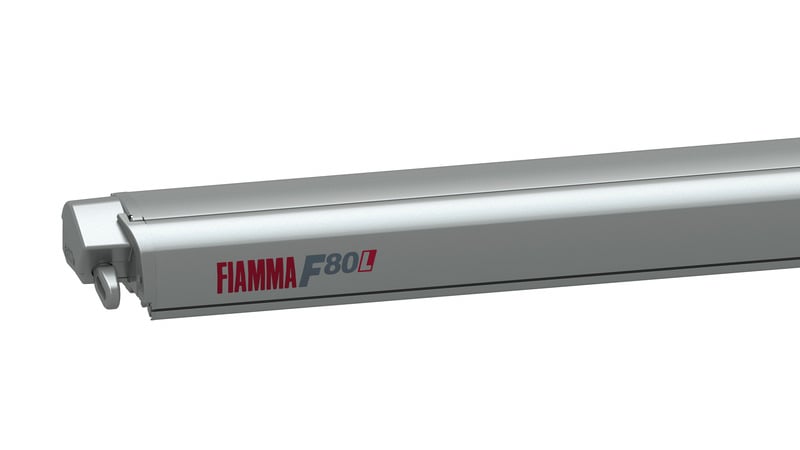 Fiamma Dachmarkise F80L 5,0m Royal Grey, Gehäuse Titanium, Auszug 275cm