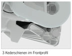 Dachmarkise F80L 6,0m Royal Grey, Gehäuse DeepBlack, Auszug 275cm