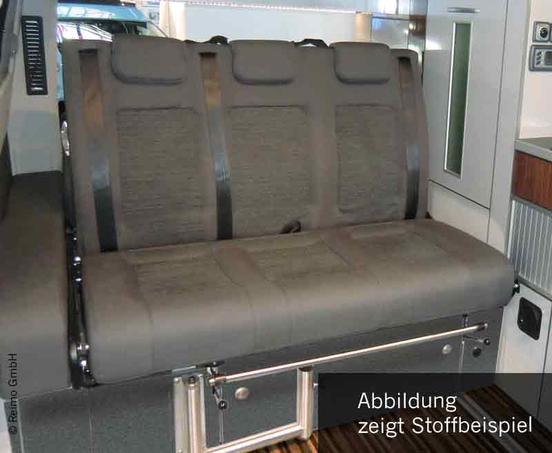 Schlafsitzbank Ford Custom V3000 Gr.10 3-sitzig, Polster Classic grau 2-fbg.