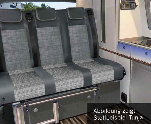 Schlafsitzbank Merc.Vito LR 2015 V3000 Gr.14 3-sitzig, Caluma 2fbg.Rechts.Wärme