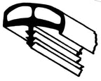 Gepolsterter Umleimer (mittelgrau)5m