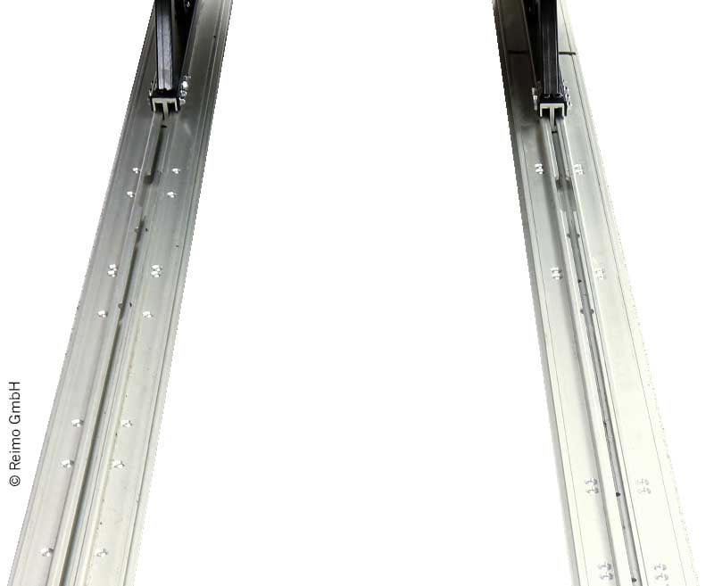 Befestigungssatz für Grizzly Gleitschienen, Schienenabstand 673mm KR