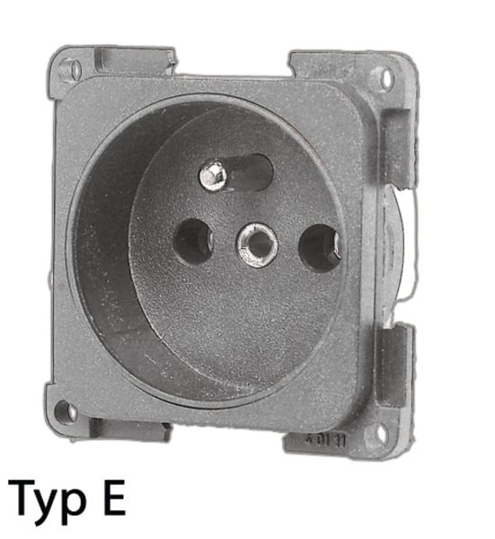 Einbausteckdose 250V weiß f. Schweiz