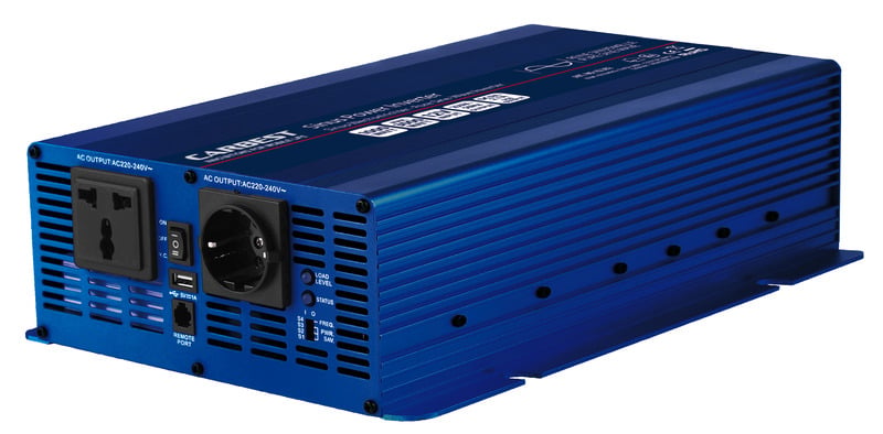 Carbest PS1000U - Wechselrichter 12 Volt Sinus 1000 Watt