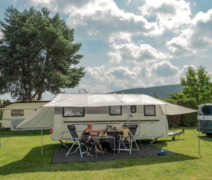 Reimo Tent Sonnenvordach Como 5 Grau 400x240cm