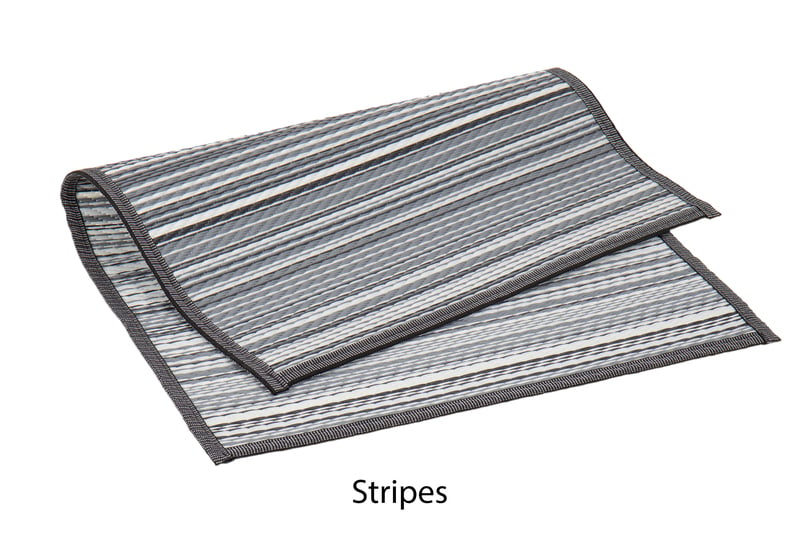 Reimo Tent Markisenteppich VILLA STRIPE 2,5x6,0m, PP, inkl. Transporttasche