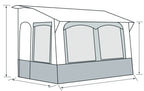 Reimo Tent Reimo CASA ROYAL 2 Ganzjahres-Wohnwagen-Vorzelt Casa Royal 390