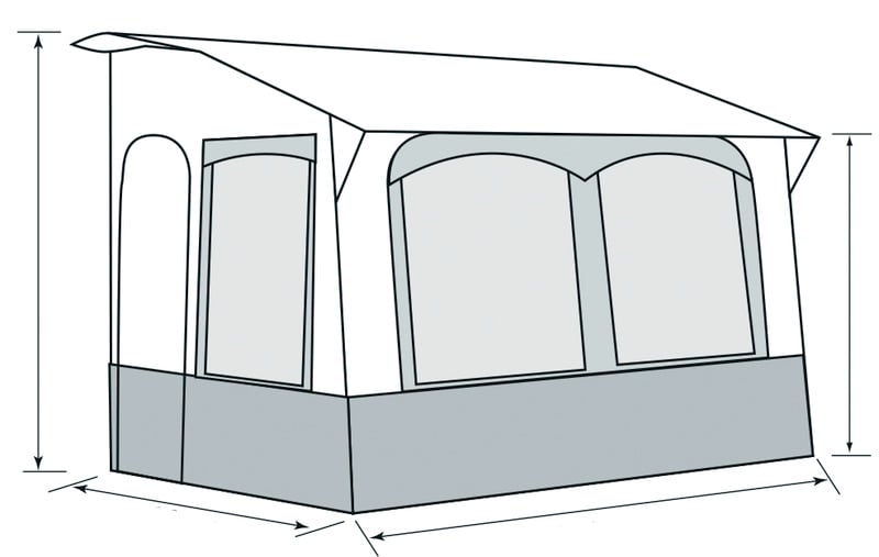 Reimo Tent Reimo CASA ROYAL 2 Ganzjahres-Wohnwagen-Vorzelt Casa Royal 390