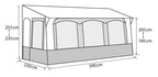 Reimo Tent Reimo CASA ROYAL 2 Ganzjahres-Wohnwagen-Vorzelt Casa Royal 390