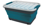 Camp4 Aufbewahrungsbox 30l faltbar mit Deckel u.Rollen, 54,5 x 39,7 x 9,6 / 27,5cm