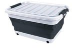 Camp4 Aufbewahrungsbox 30l faltbar mit Deckel u.Rollen, 54,5 x 39,7 x 9,6 / 27,5cm