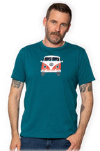 T-Shirt Herren "Bulli Front" VW, Größe S, dunkelblau, 100% Baumwolle