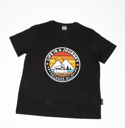 Reimo T-Shirt LIFE IS A JOURNEY, Damen Gr.XL, 50% Baumwolle/50% Polyester